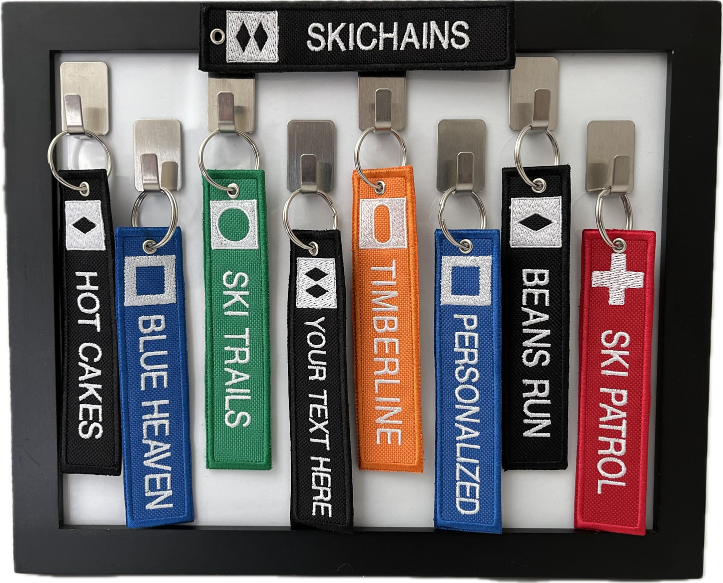 SkiChain - Ski Trail Sign Key Tag