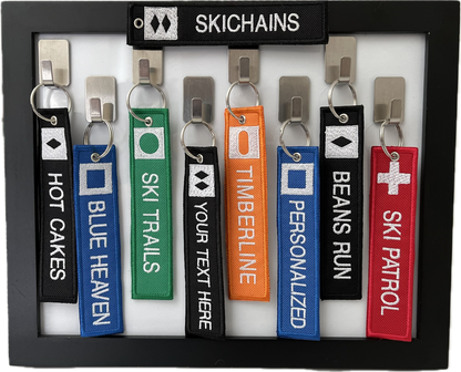 SkiChain - Ski Trail Sign Key Tag