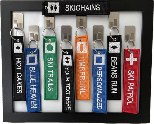 SkiChain - Ski Trail Sign Key Tag