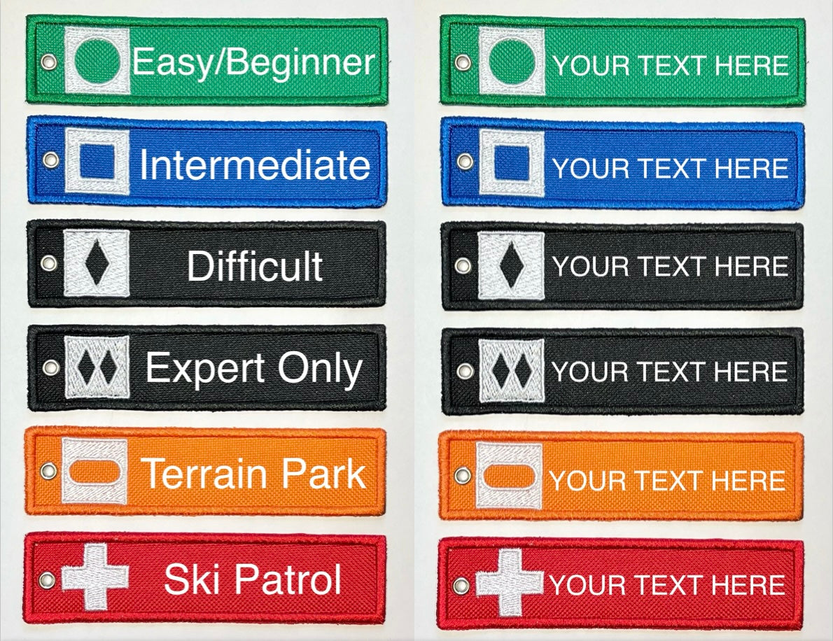 SkiChain - Ski Trail Sign Key Tag