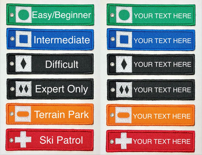 SkiChain - Ski Trail Sign Key Tag